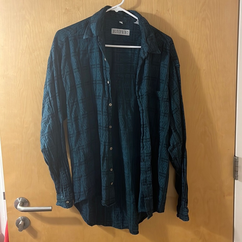 Vintage button up - size L - perfect oversize fit for womens s/m